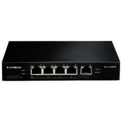 Edimax Fast Ethernet 5 Port Switch with 4 PoE+ Ports